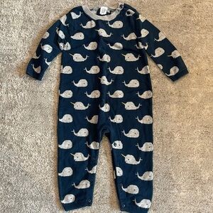 GAP Navy Whale Print One-Piece